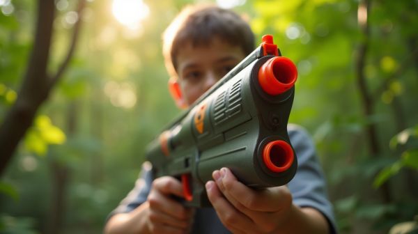 Master your backyard battles with the BD556 gel blaster