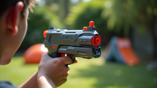 Master your backyard battles with the BD556 gel blaster